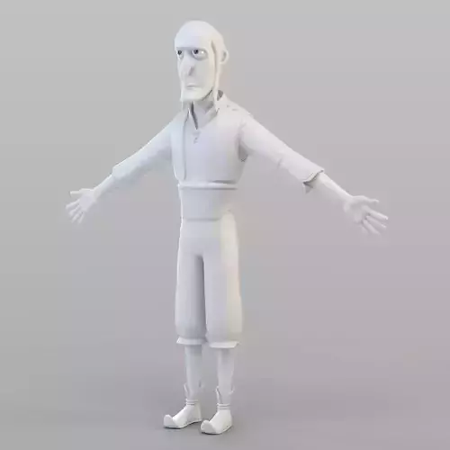 Cartoon Fraud Man 3D model