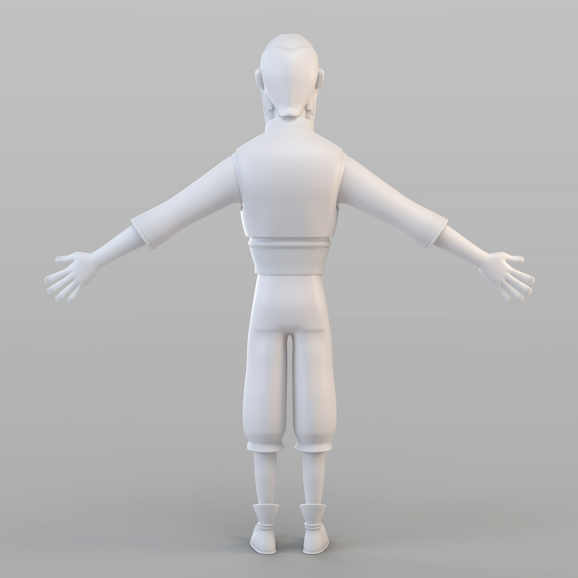 Cartoon Fraud Man 3D model_3