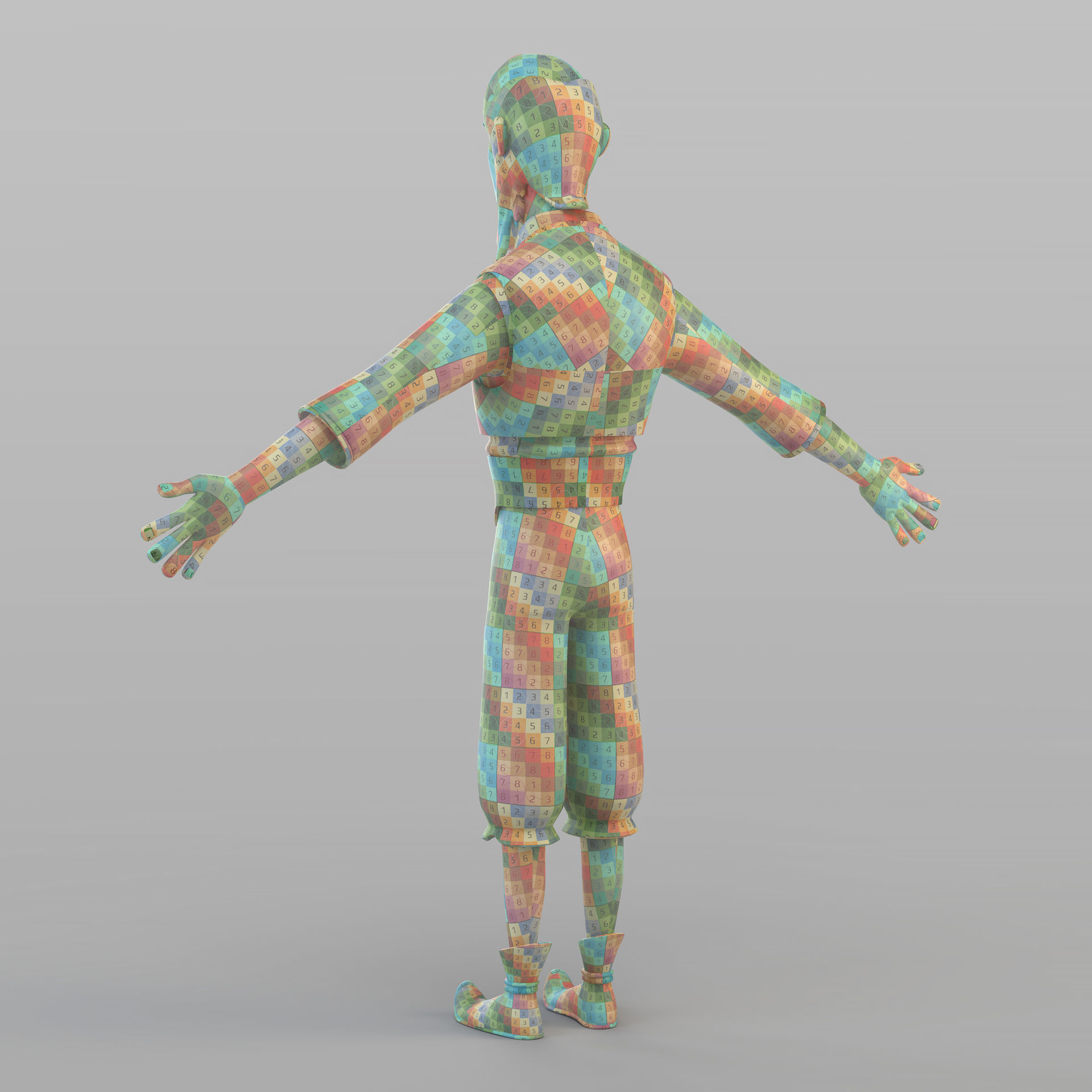 Cartoon Fraud Man 3D model_9