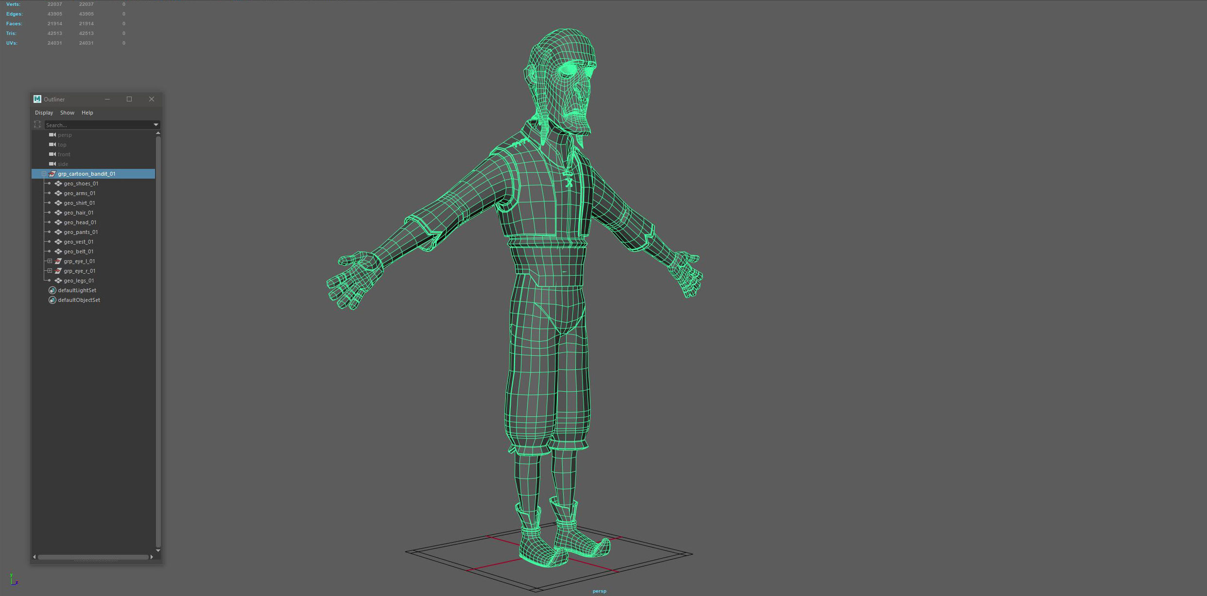 Cartoon Fraud Man 3D model_11