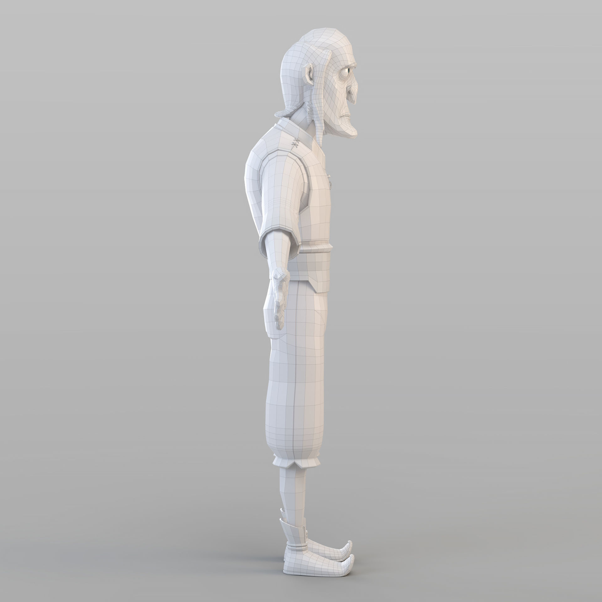 Cartoon Fraud Man 3D model_6