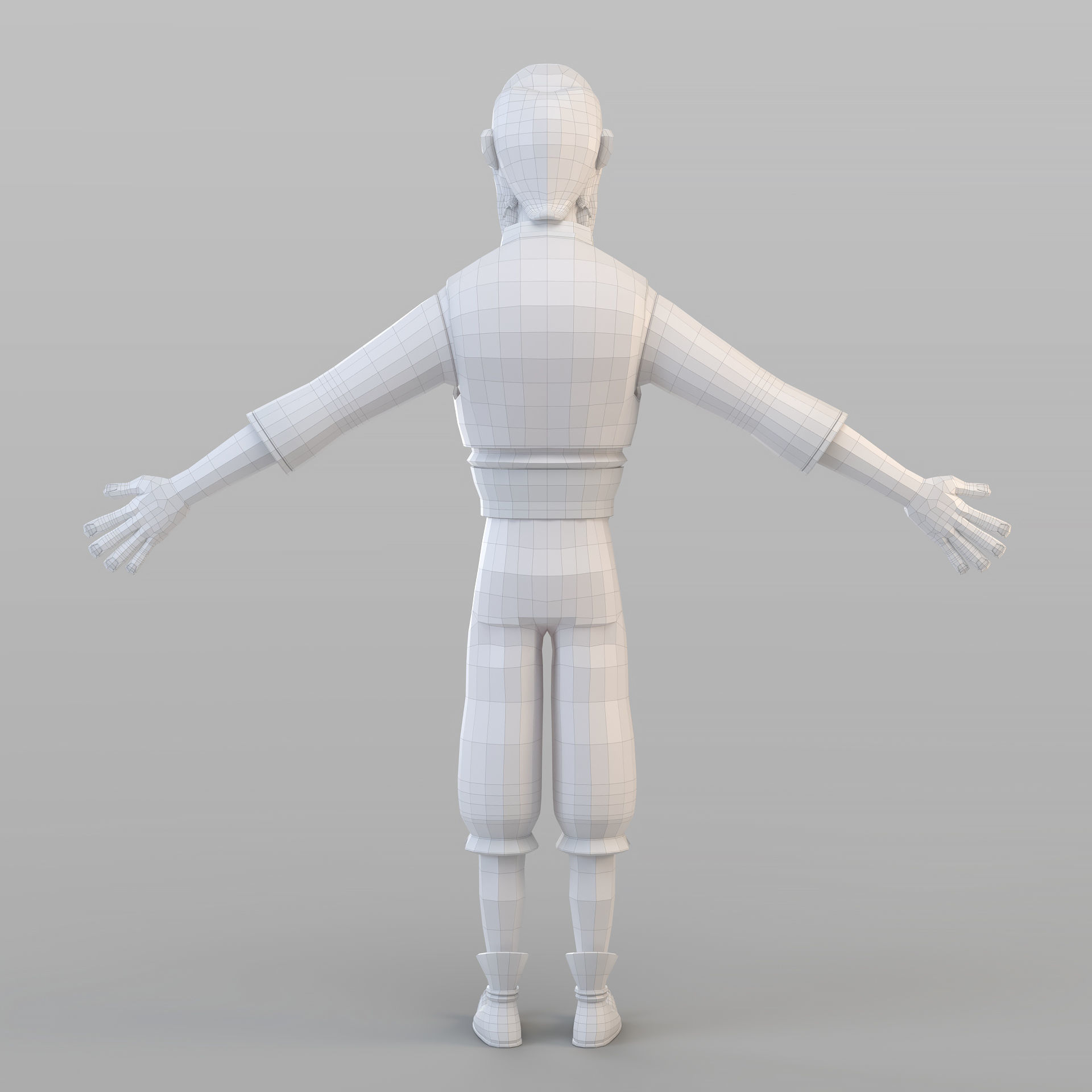 Cartoon Fraud Man 3D model_7