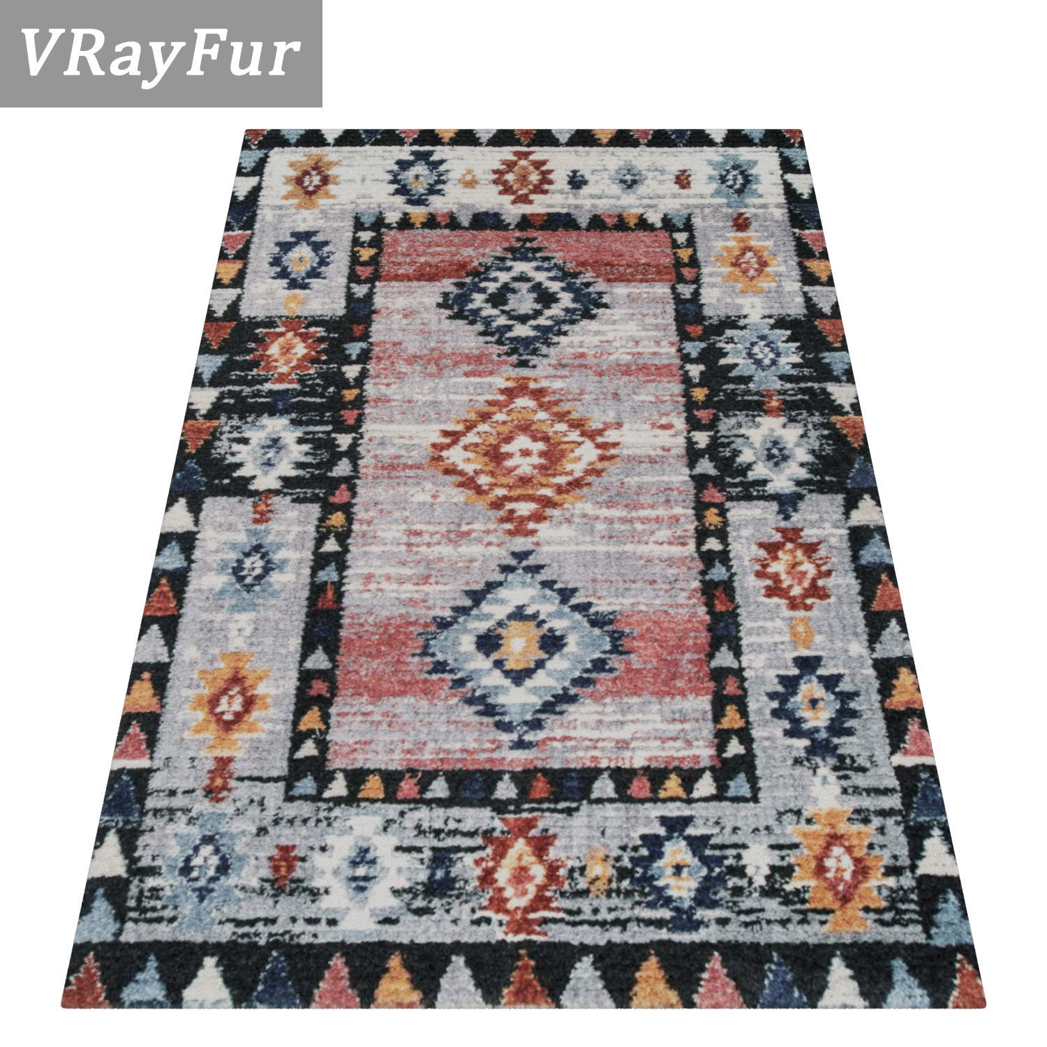 Rug Set 1370 3D model_2