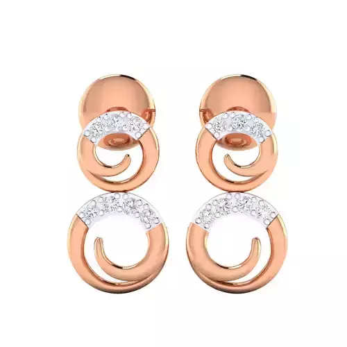 Women earrings 3dm render detail 3D print model