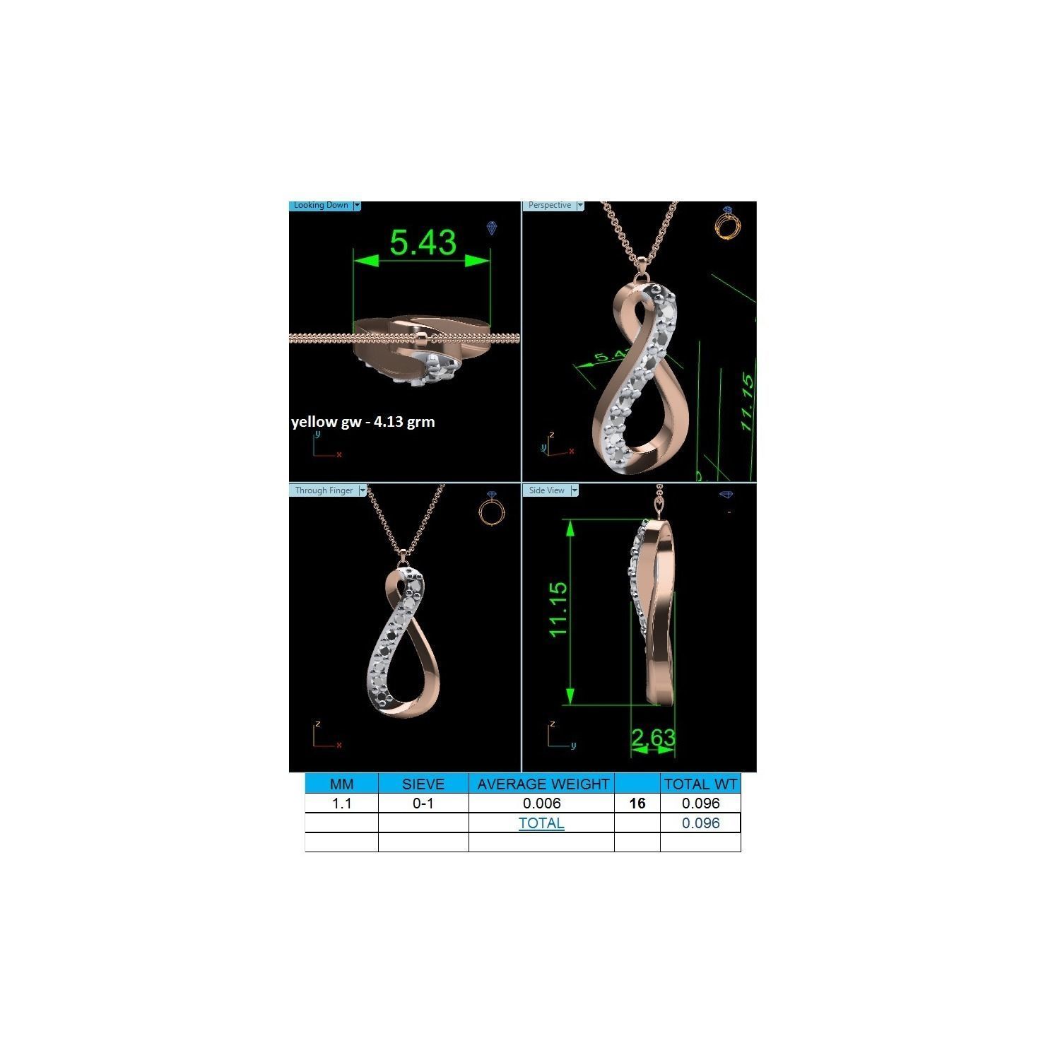 Women pendant 3dm jcd render detail 3D print model 3D print model_18