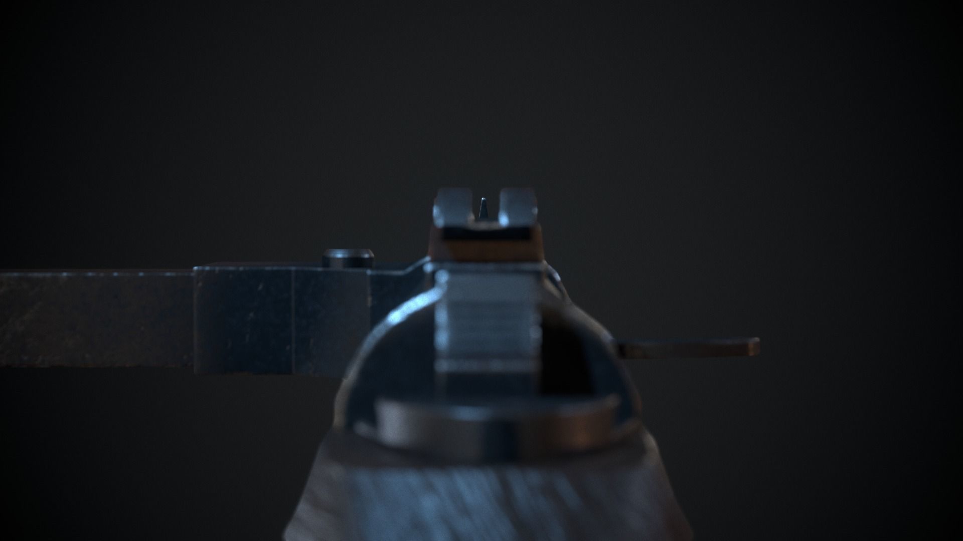 MP-28 Low Poly gun Low-poly 3D model_10