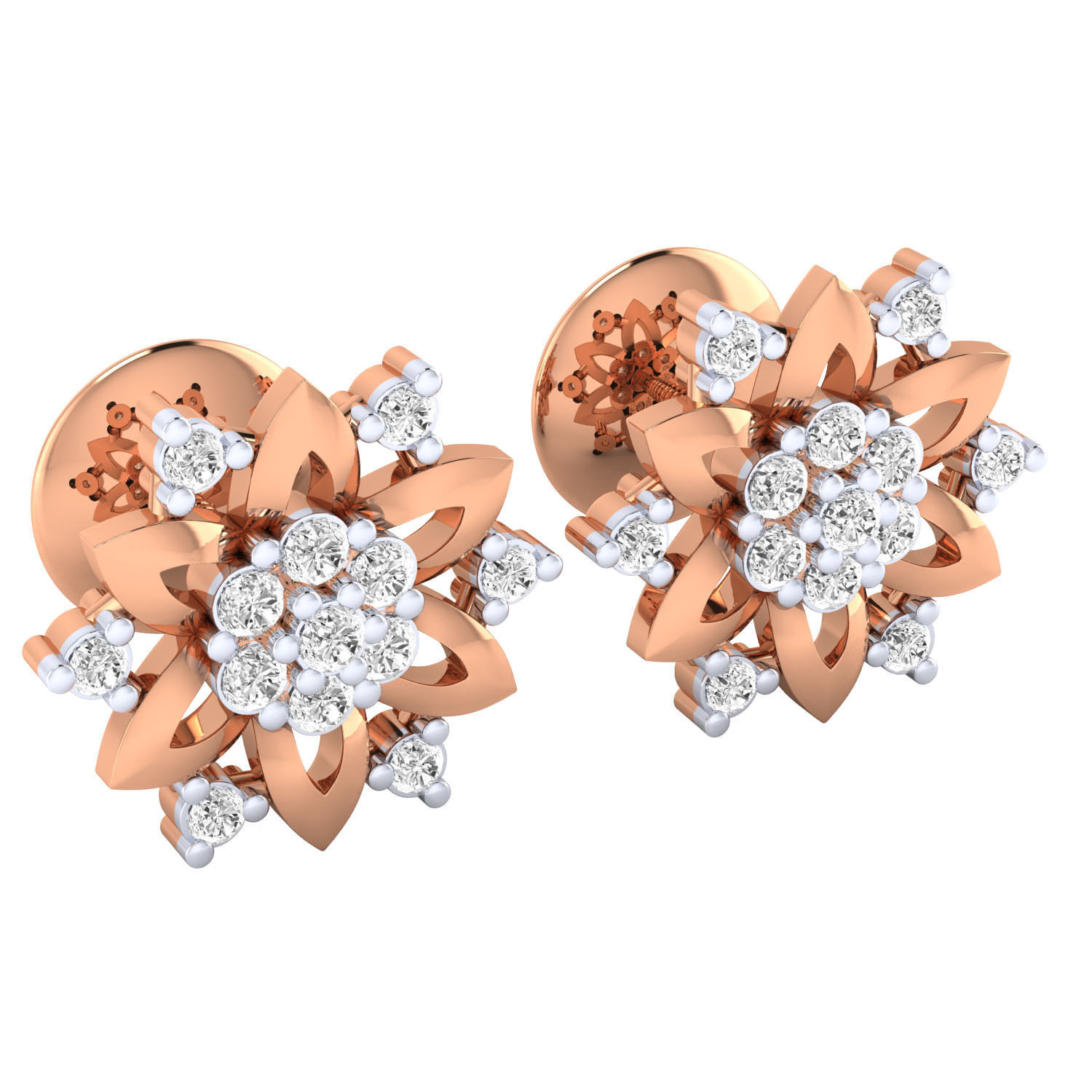 Women earrings 3dm render detail 3D print model 3D print model_2