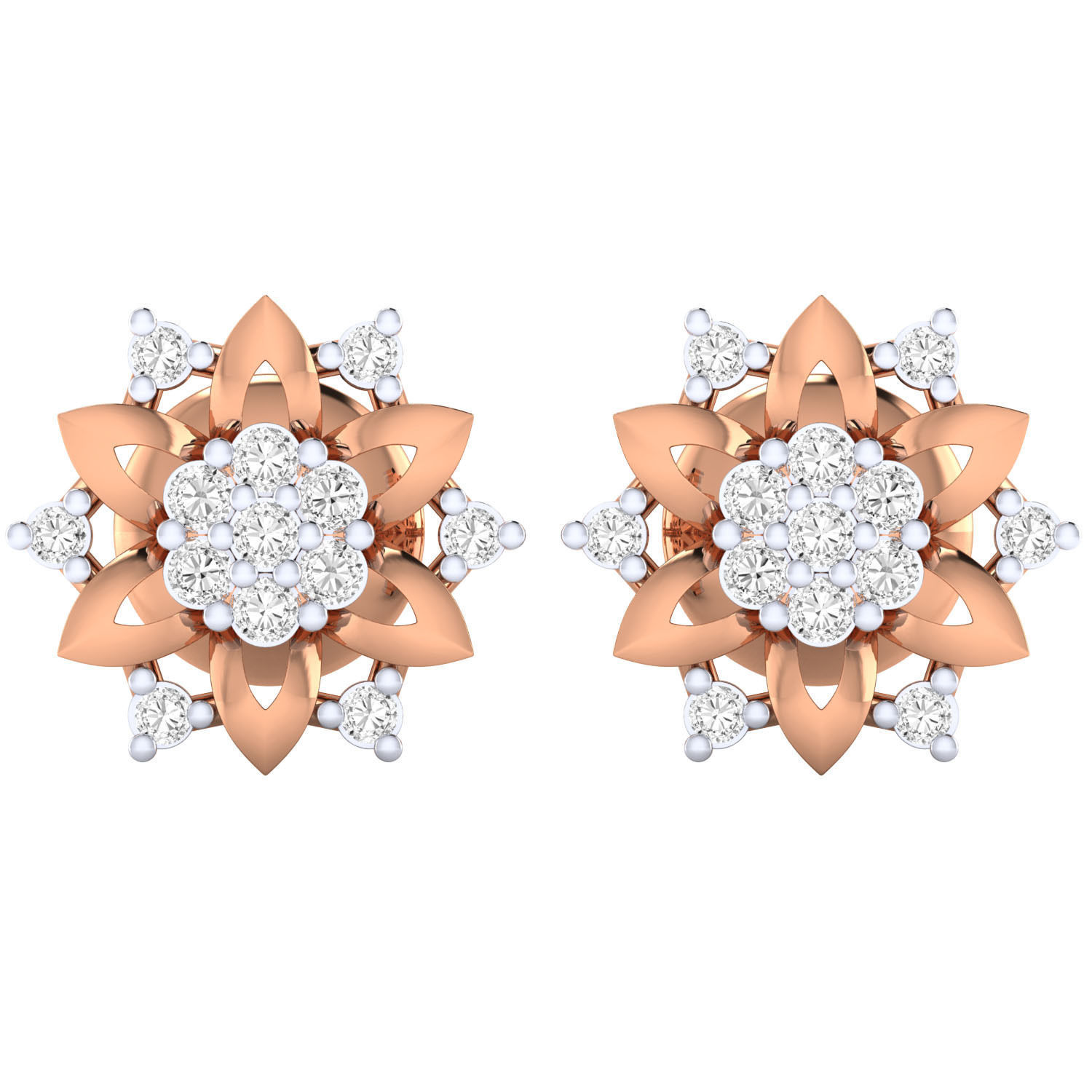 Women earrings 3dm render detail 3D print model 3D print model_5