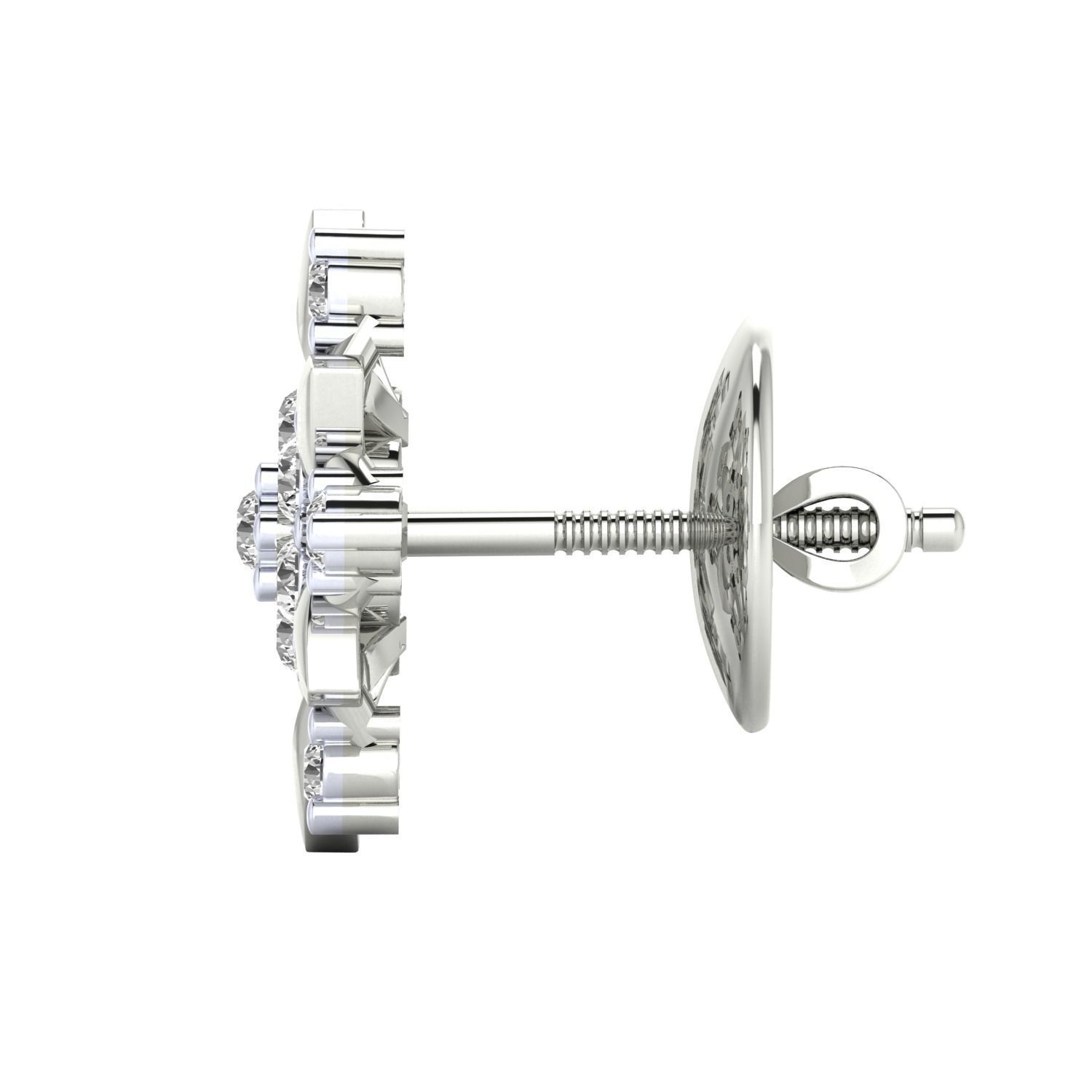 Women earrings 3dm render detail 3D print model 3D print model_8