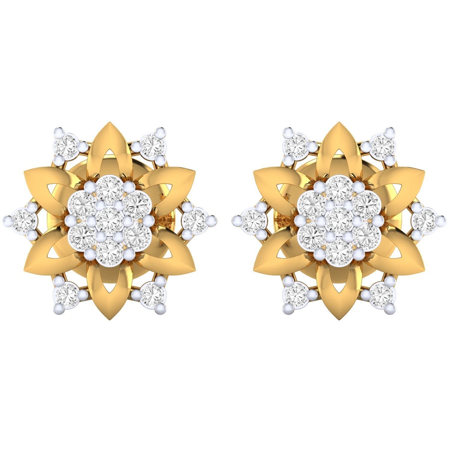 Women earrings 3dm render detail 3D print model 3D print model_14