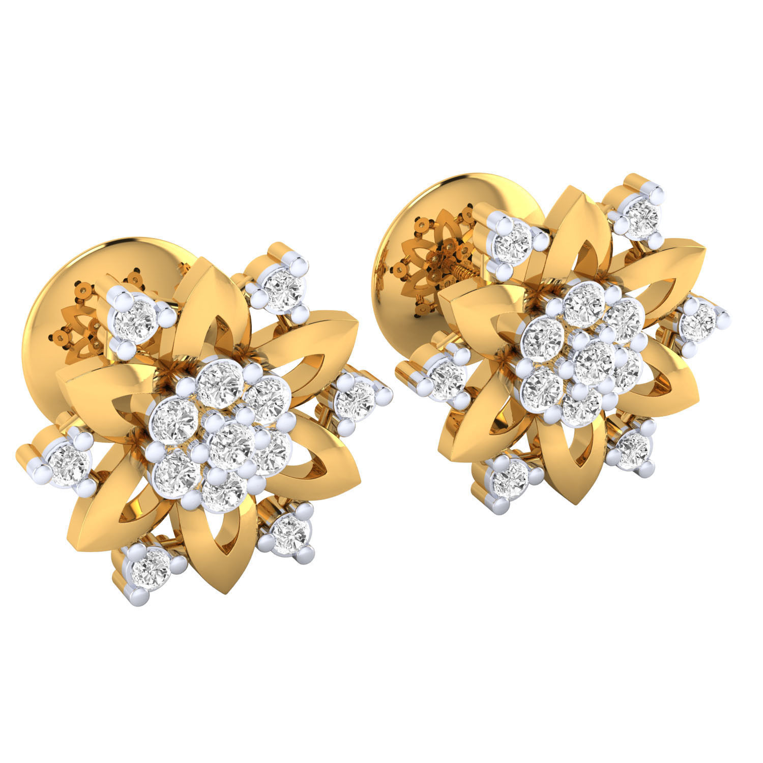 Women earrings 3dm render detail 3D print model 3D print model_11