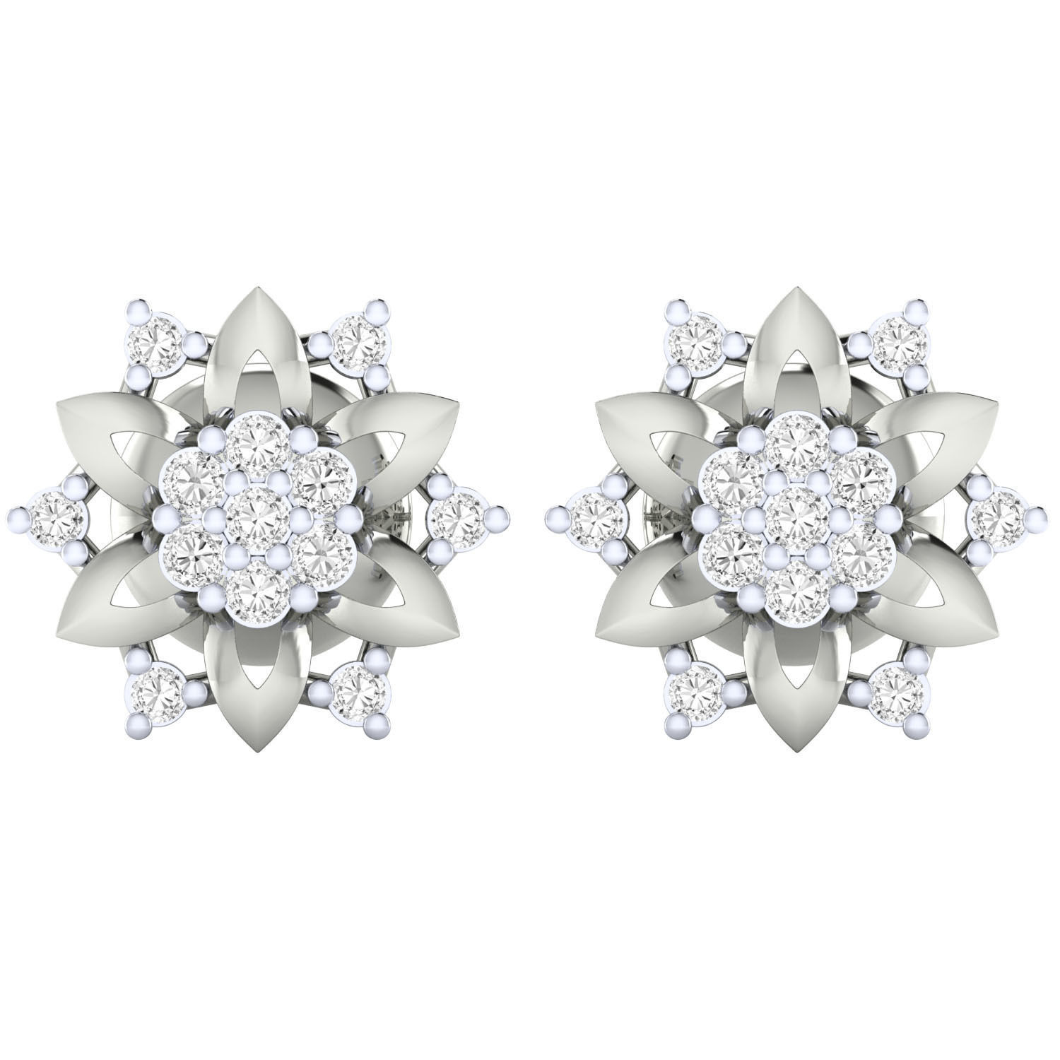 Women earrings 3dm render detail 3D print model 3D print model_9