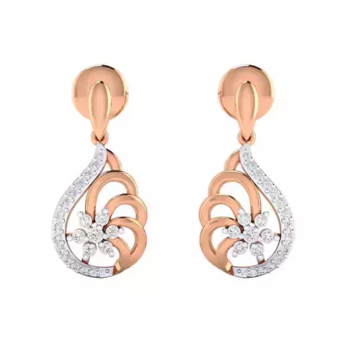 Women earrings 3dm render detail 3D print model