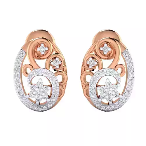 Women earrings 3dm render detail 3D print model