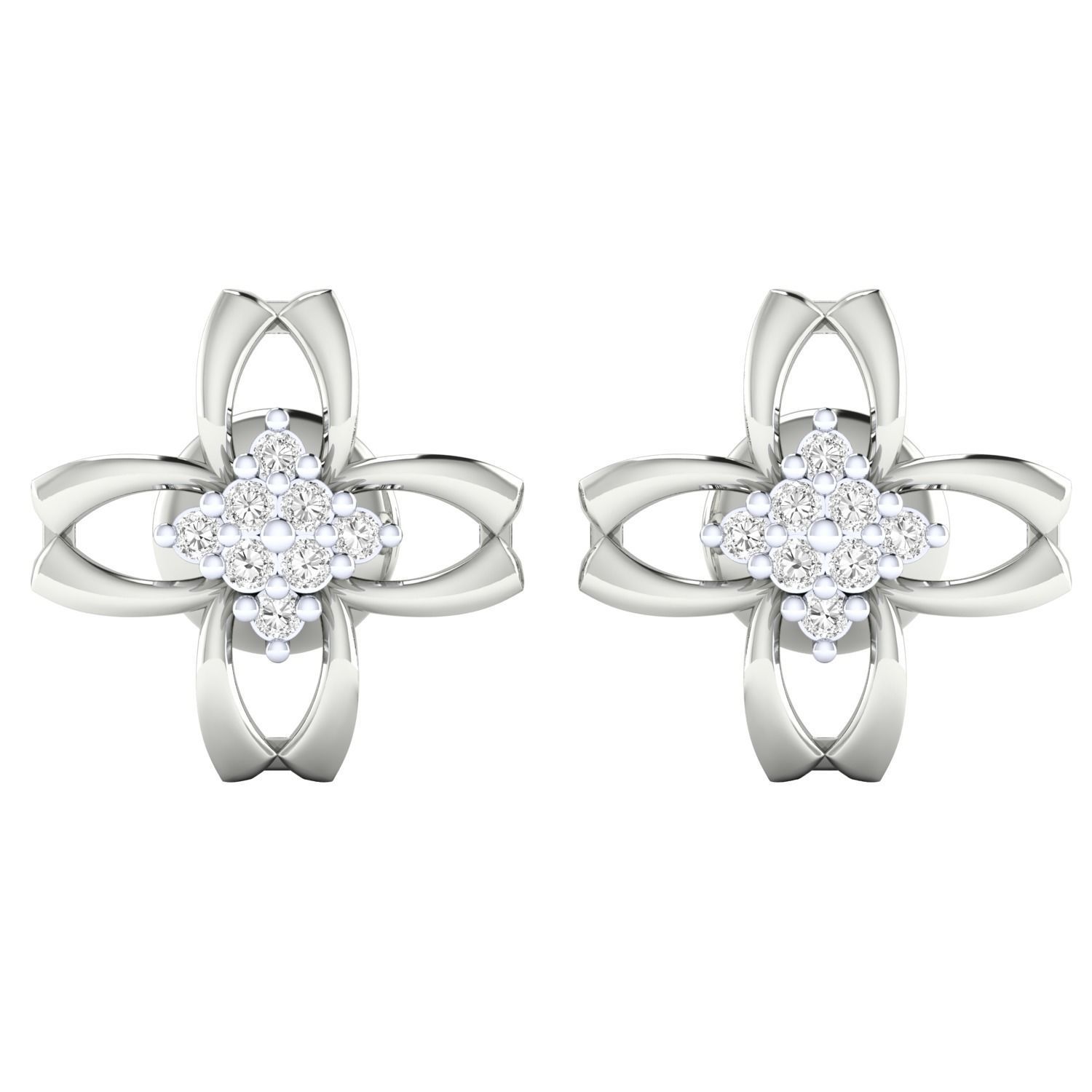 Women earrings 3dm render detail 3D print model 3D print model_10