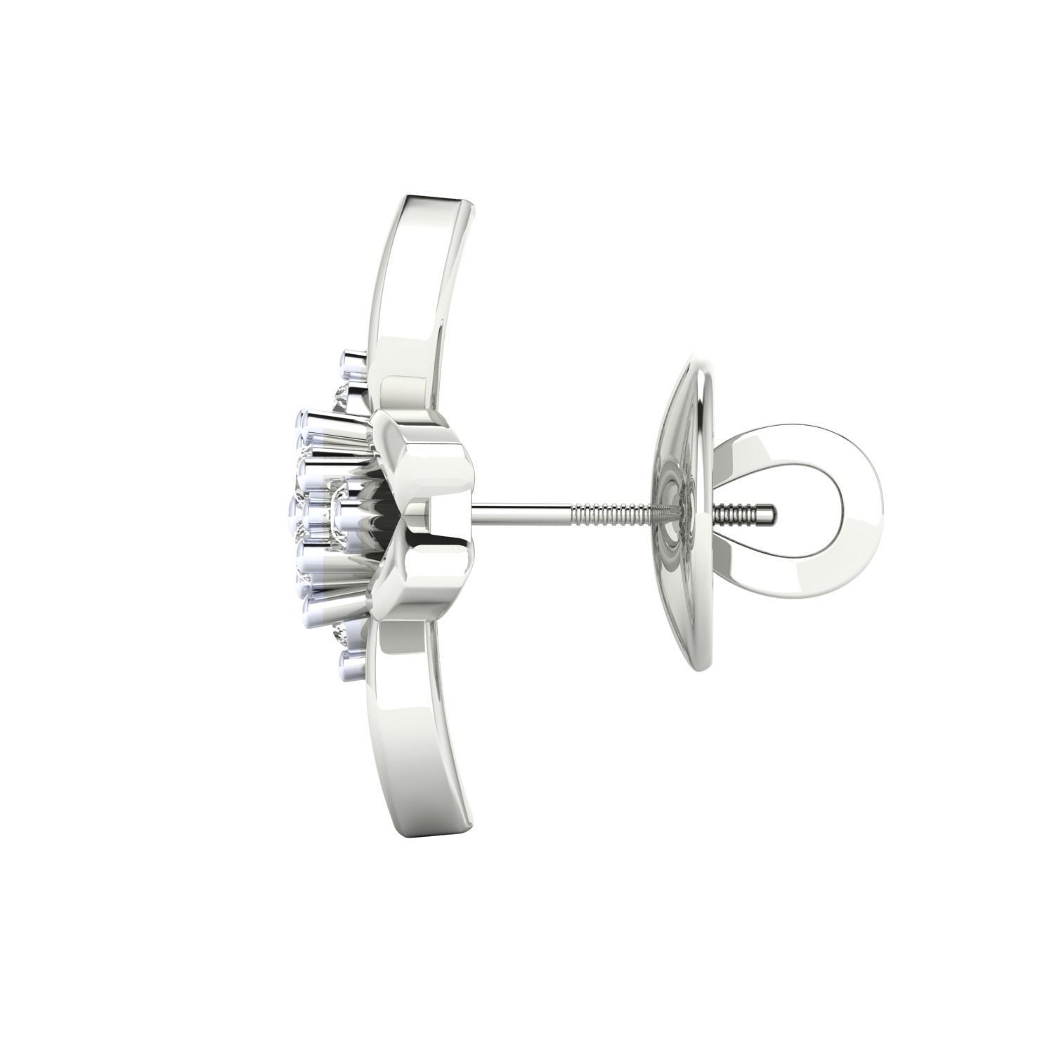 Women earrings 3dm render detail 3D print model 3D print model_7