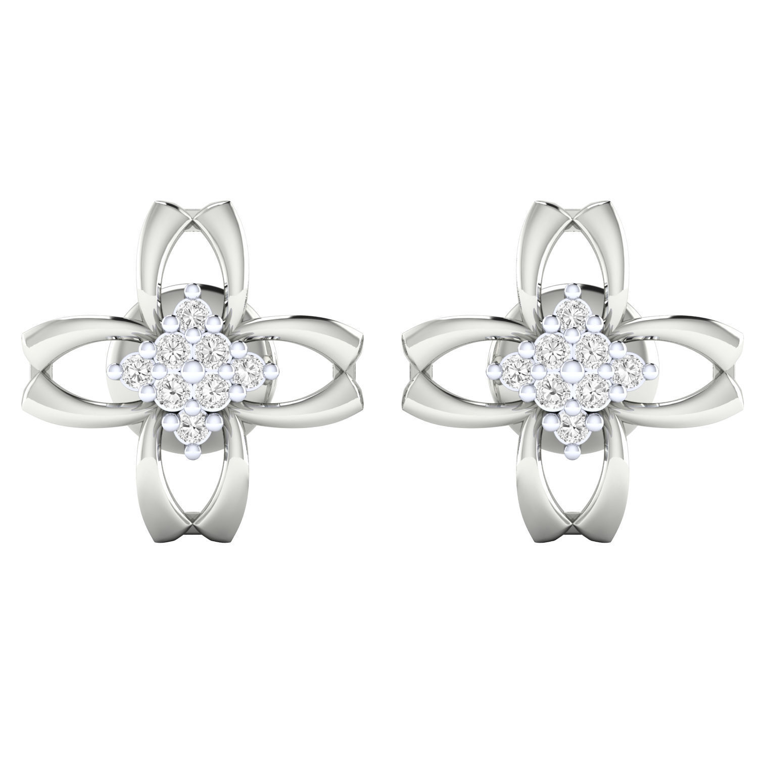 Women earrings 3dm render detail 3D print model 3D print model_9