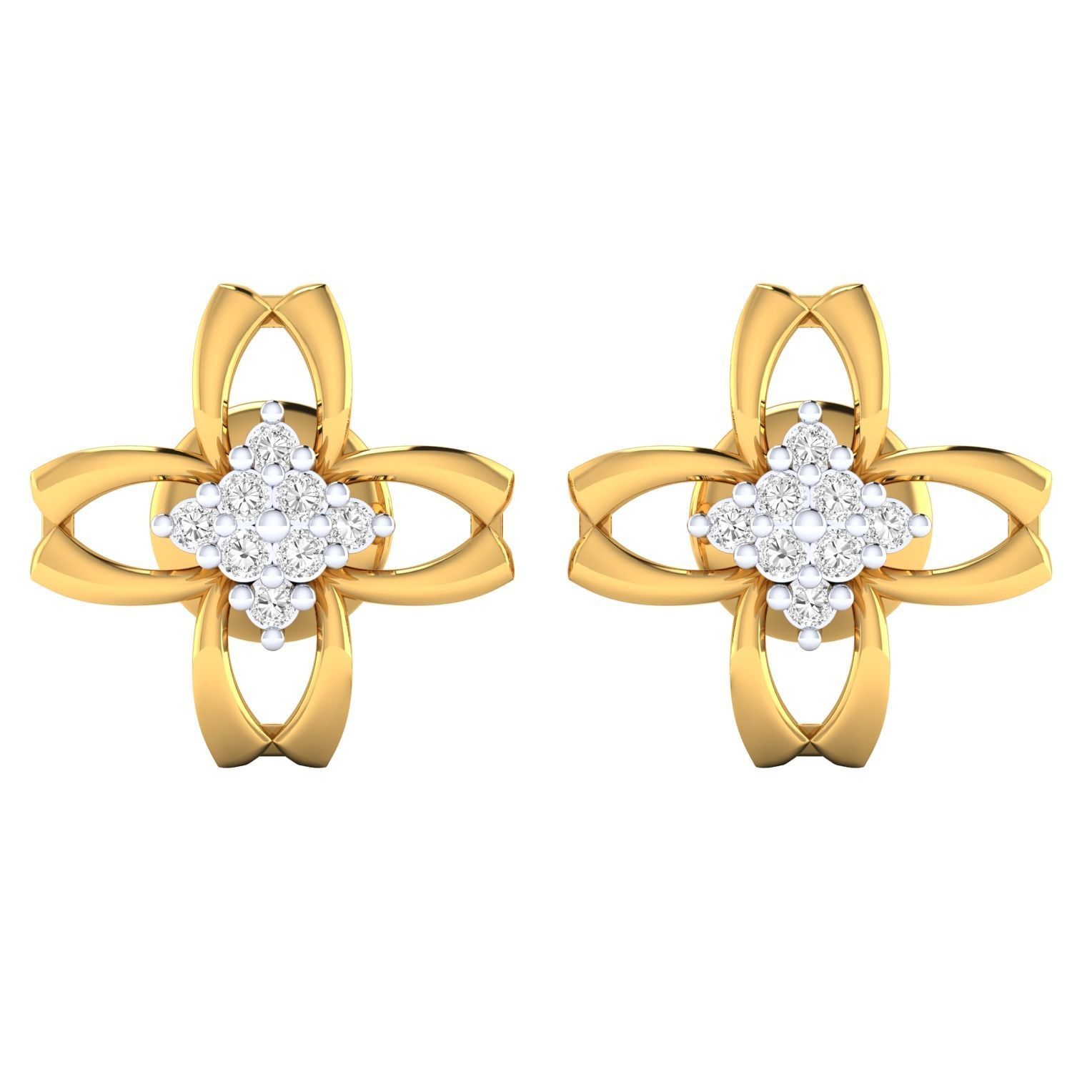 Women earrings 3dm render detail 3D print model 3D print model_15