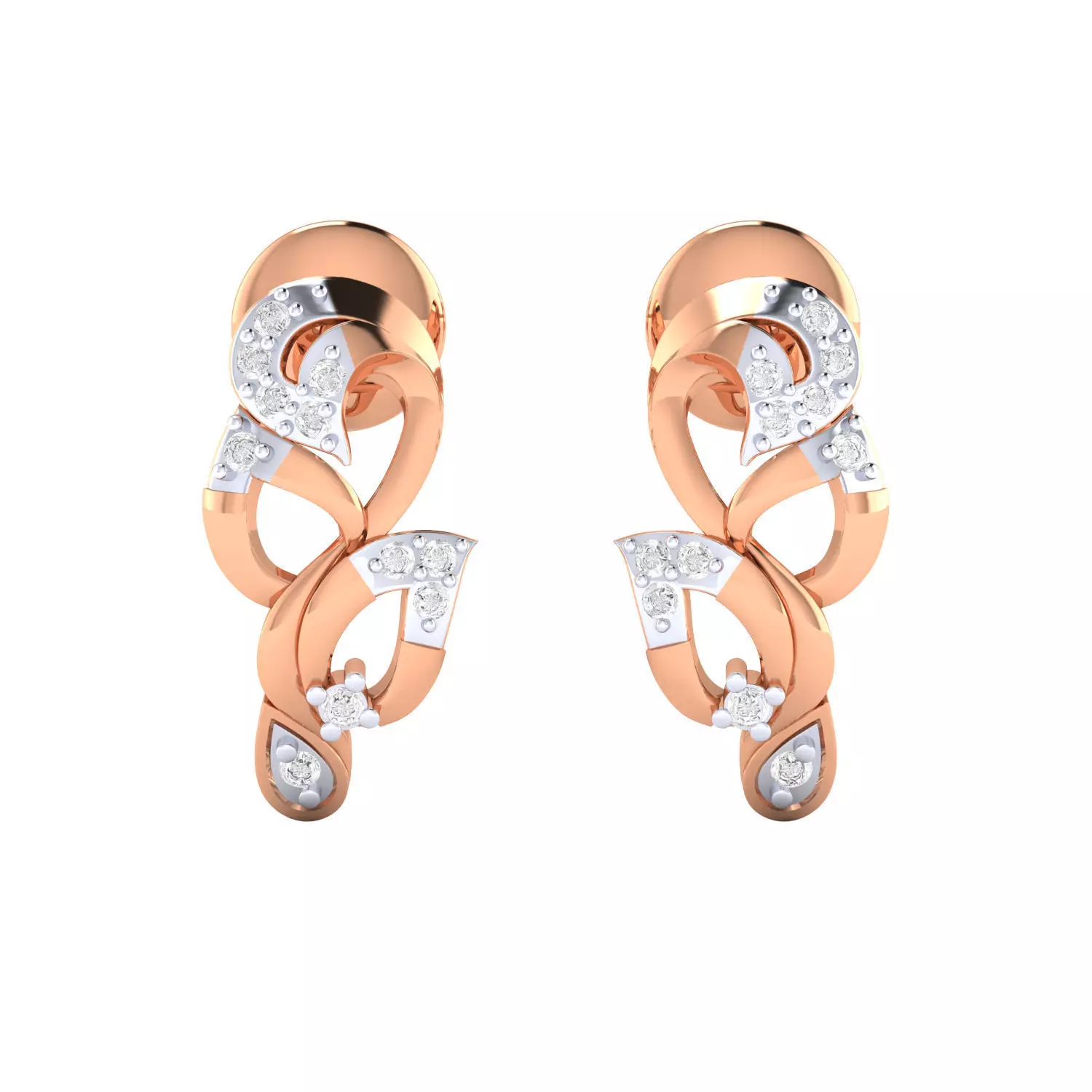Women earrings 3dm render detail 3D print model 3D print model_0