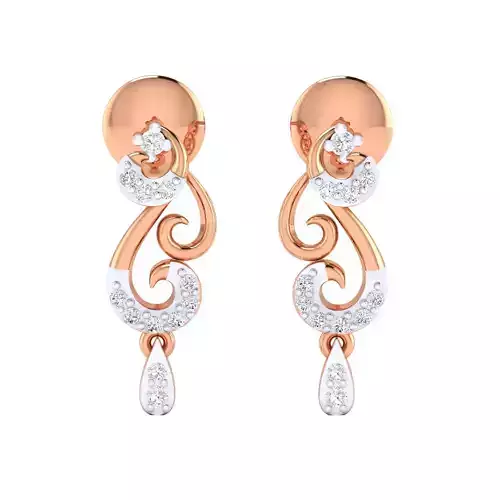 Women earrings 3dm render detail 3D print model
