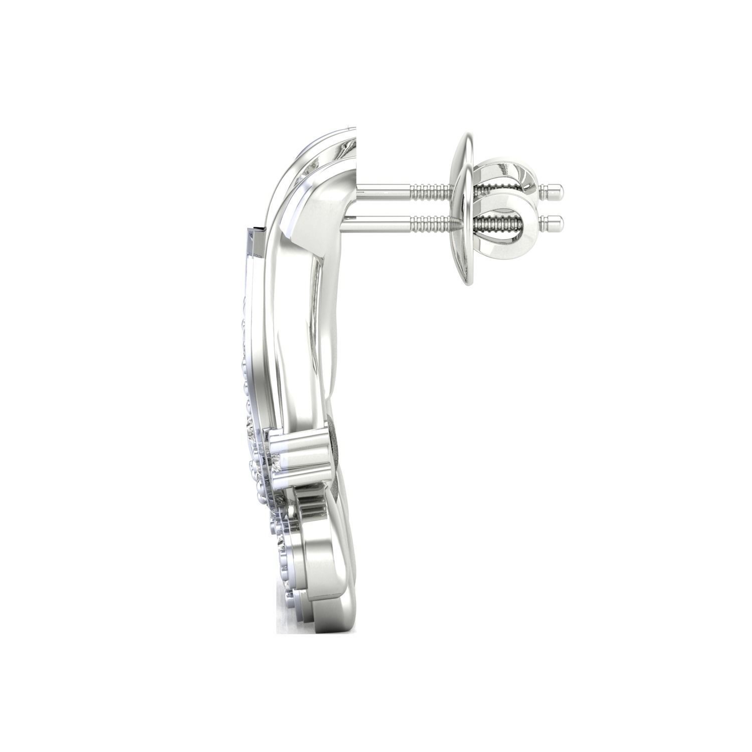 Women earrings 3dm render detail 3D print model 3D print model_4