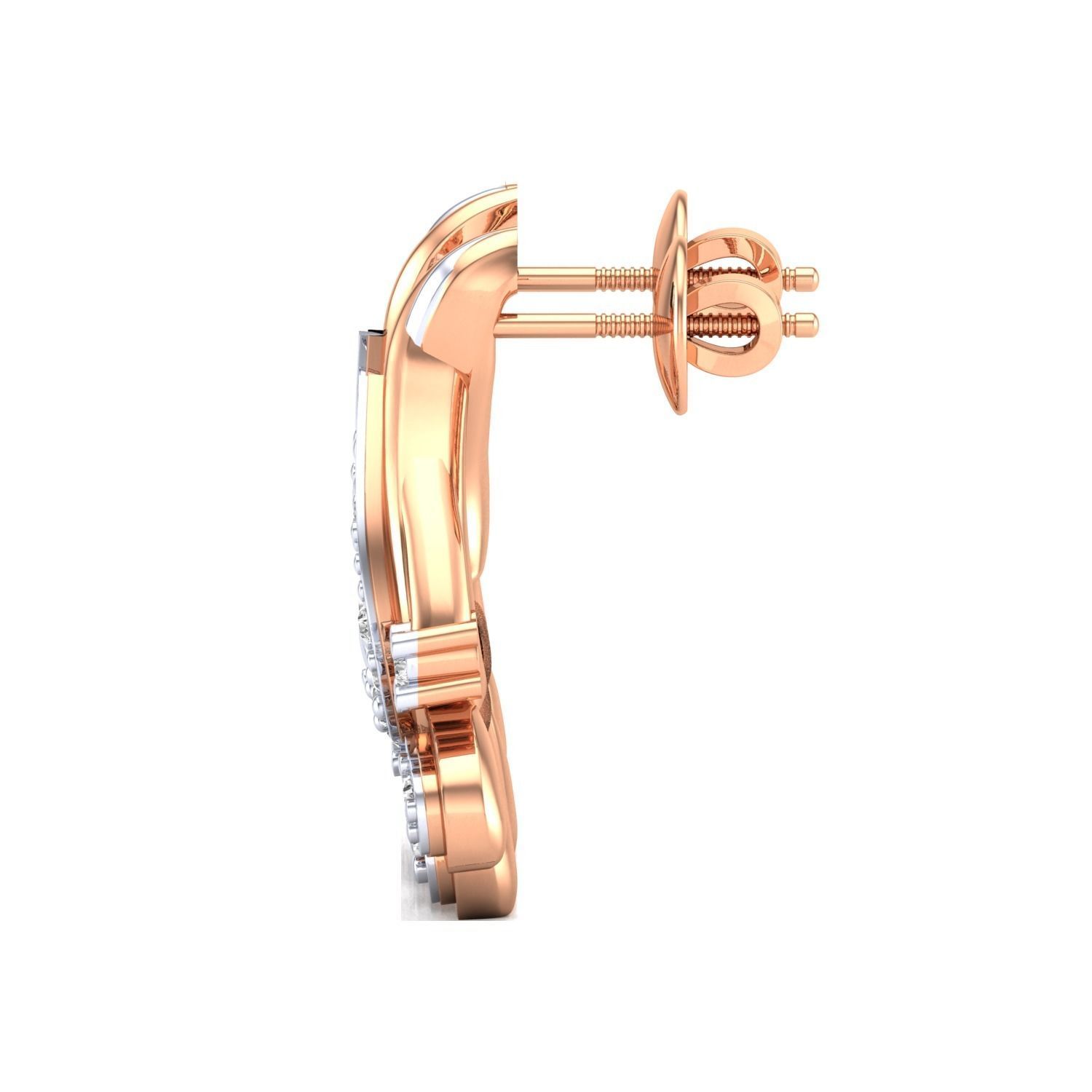 Women earrings 3dm render detail 3D print model 3D print model_11