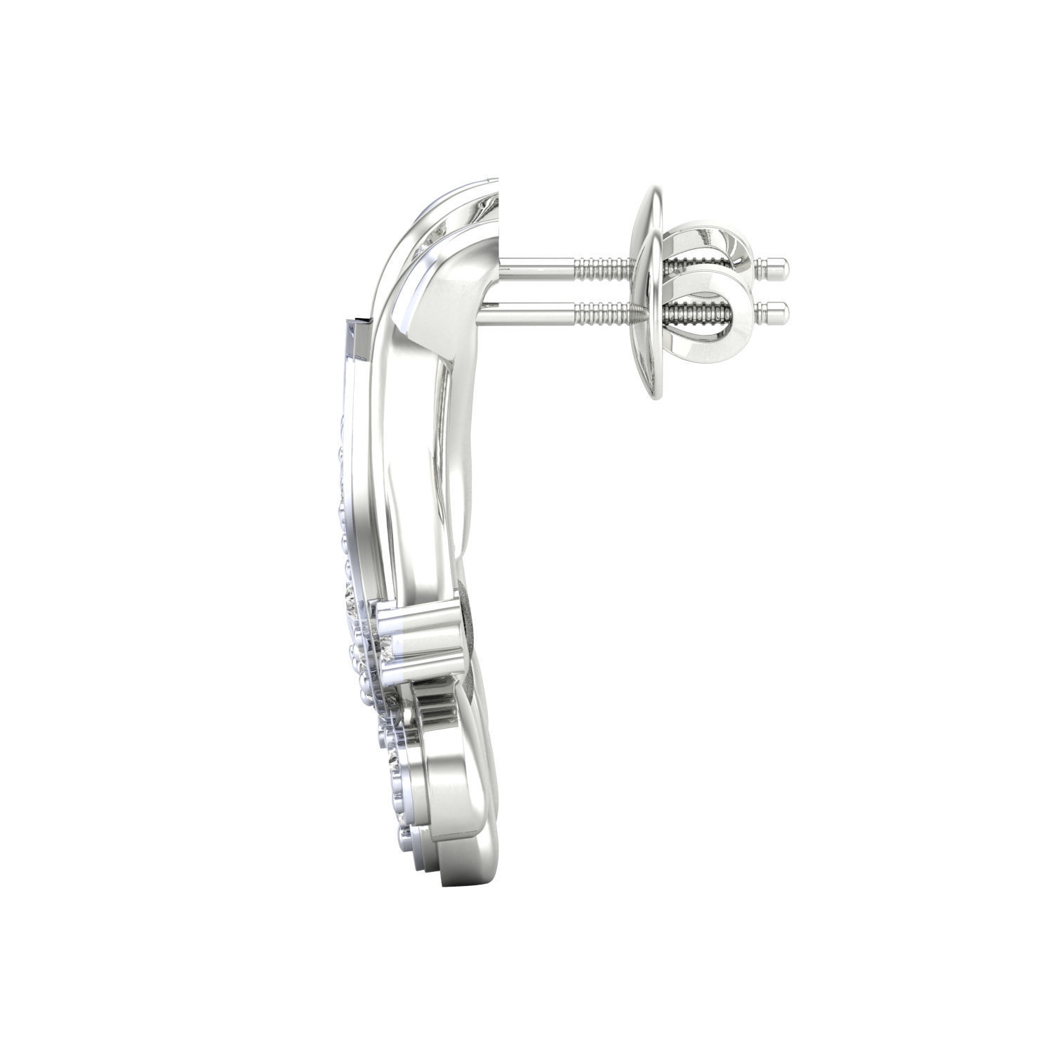 Women earrings 3dm render detail 3D print model 3D print model_3