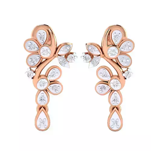 Women earrings 3dm render detail 3D print model