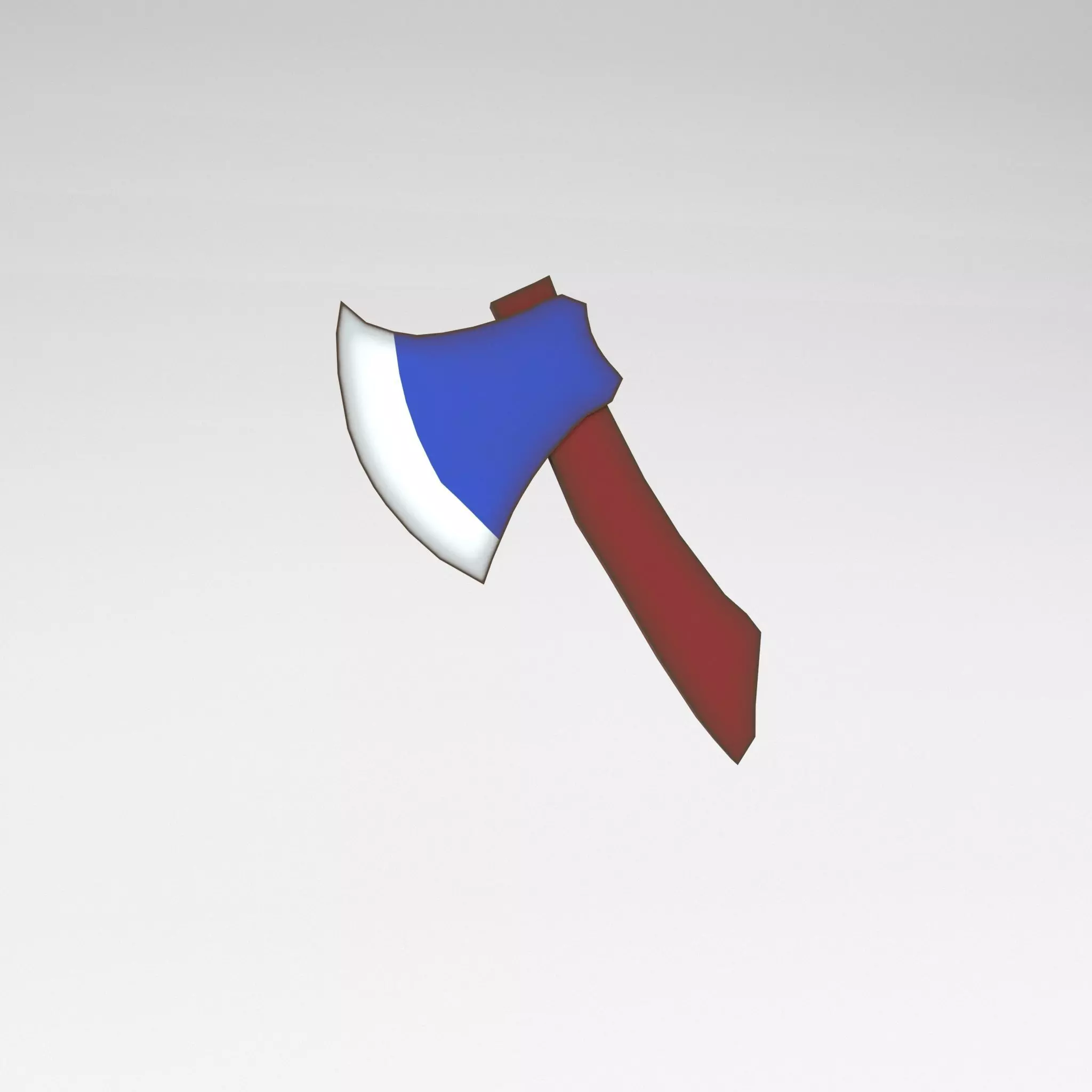Low Poly Axe 006 Low-poly 3D model_0