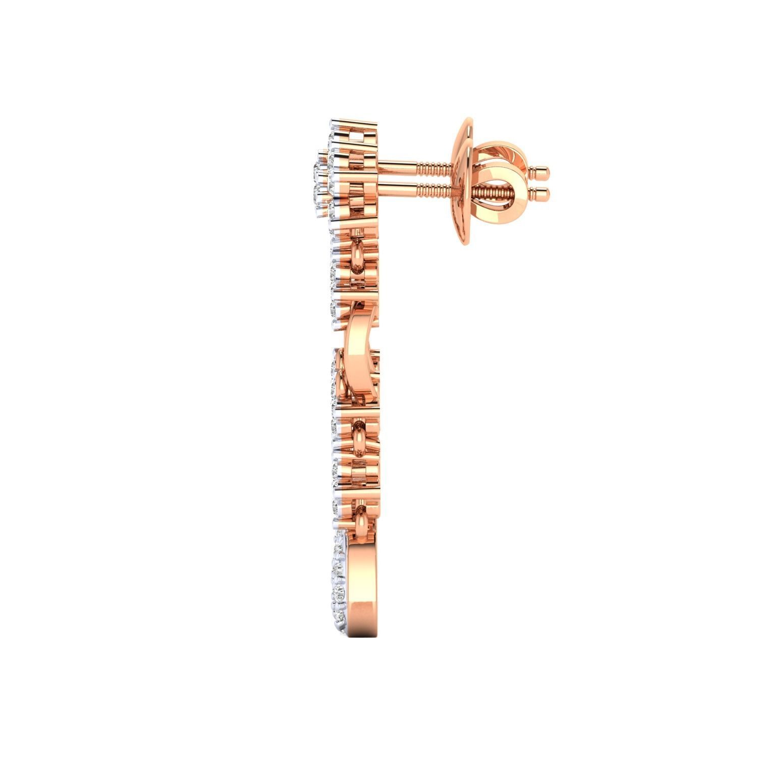 Women earrings 3dm render detail 3D print model 3D print model_7