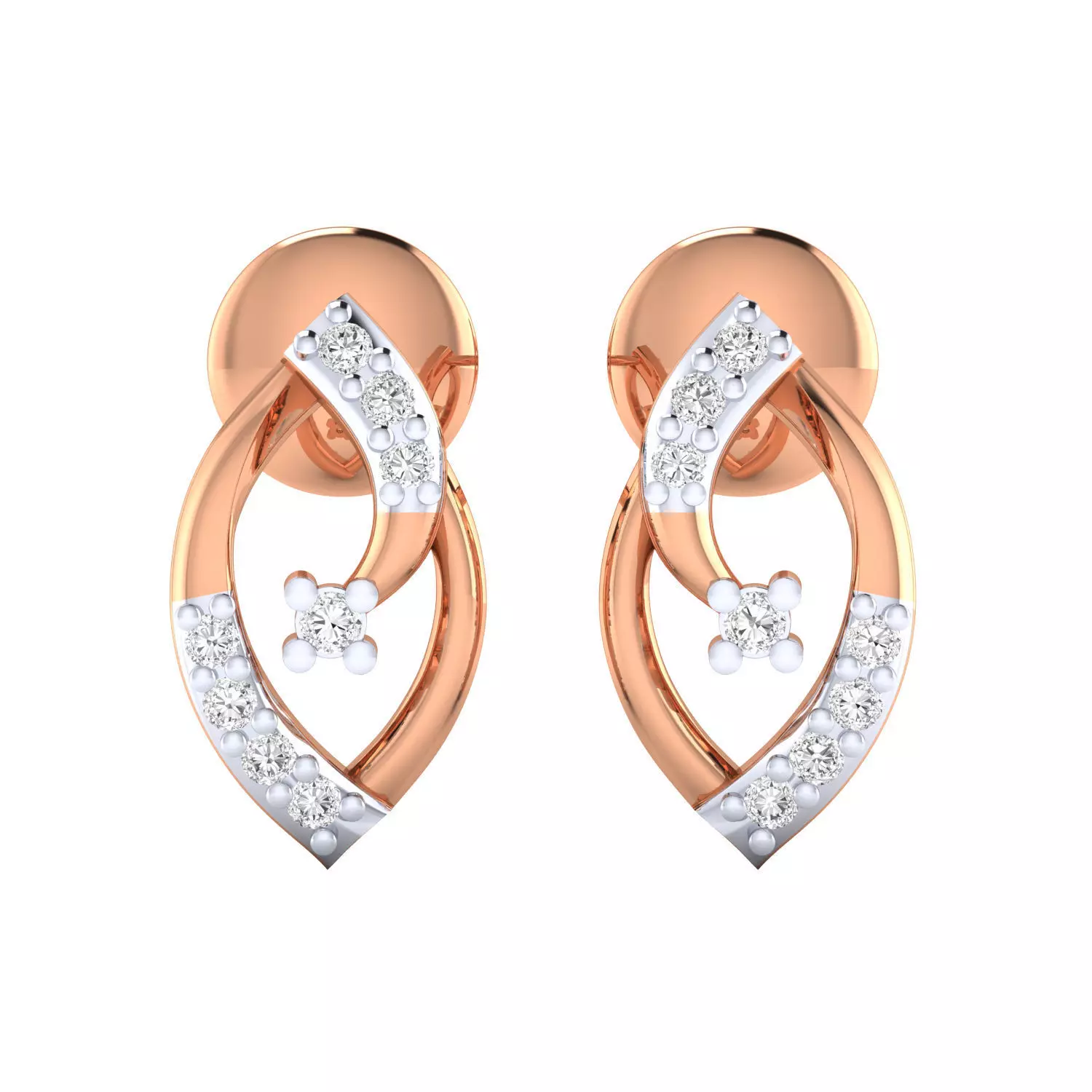 Women earrings 3dm render detail 3D print model 3D print model_0