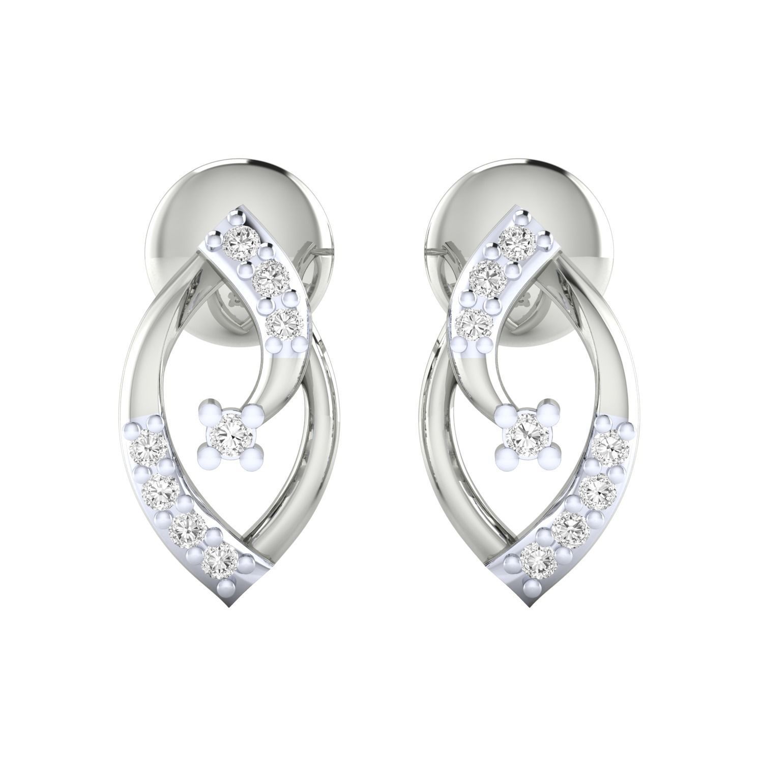 Women earrings 3dm render detail 3D print model 3D print model_9