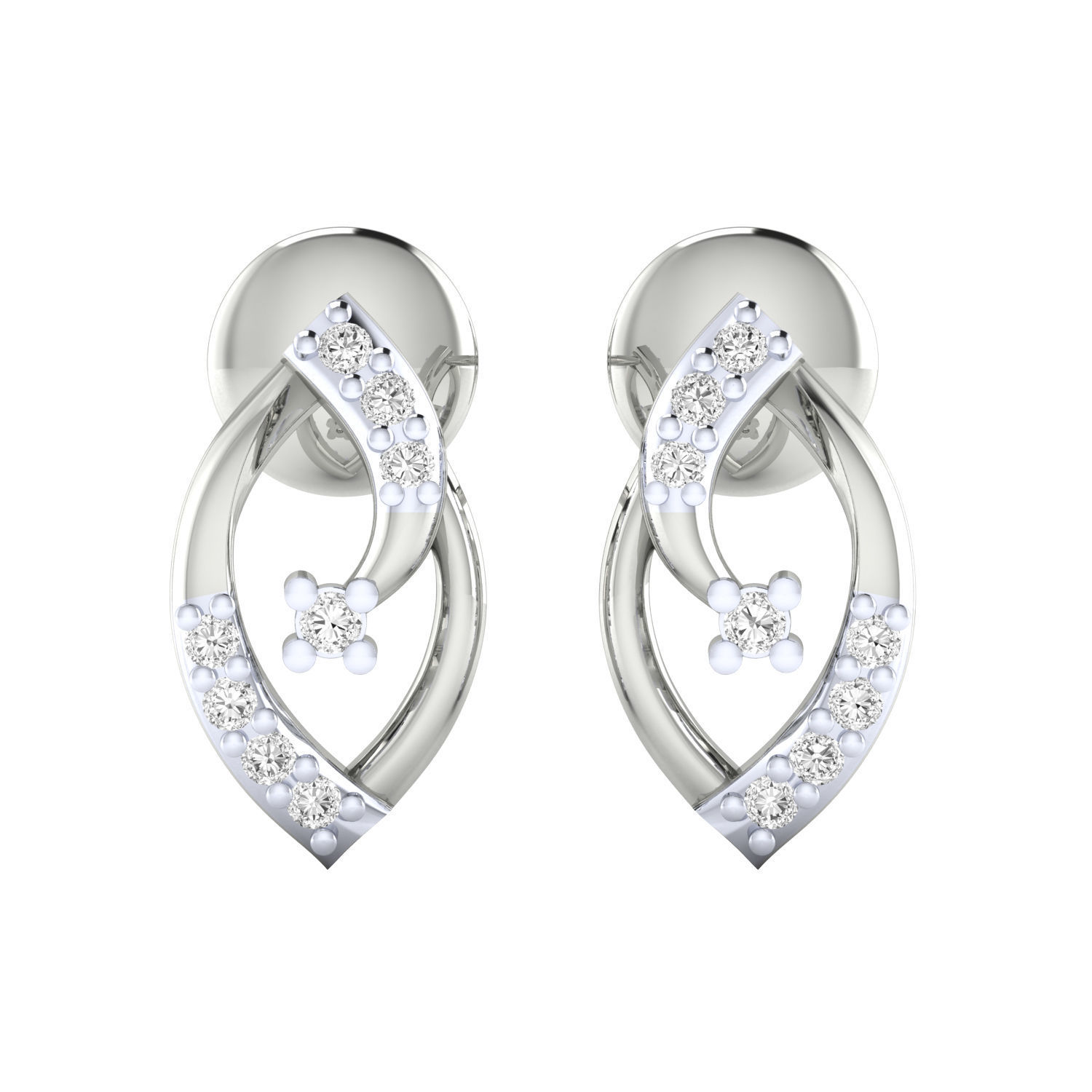 Women earrings 3dm render detail 3D print model 3D print model_8