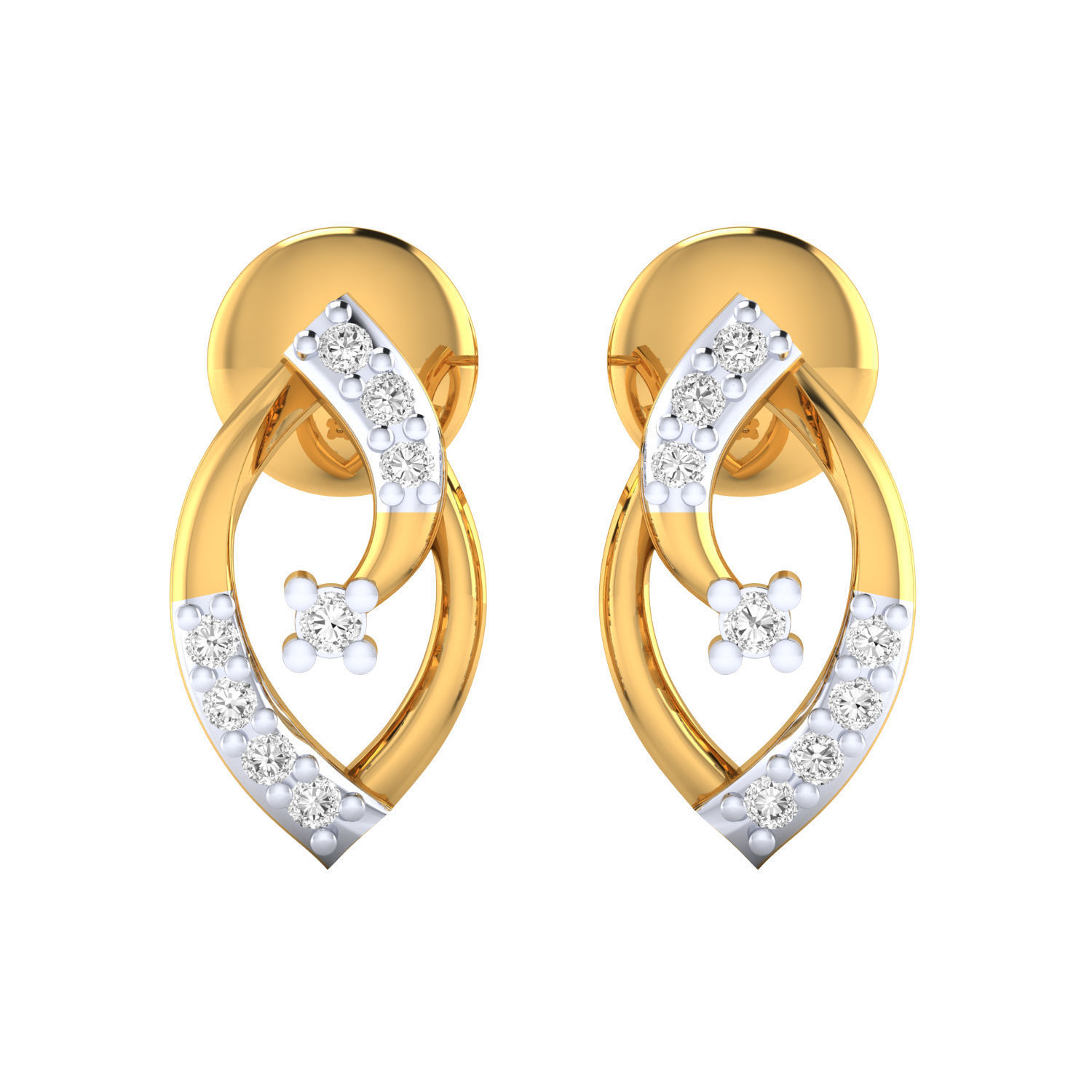 Women earrings 3dm render detail 3D print model 3D print model_13