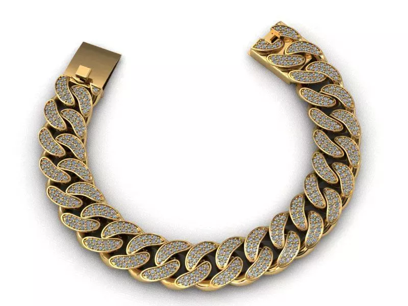 15MM MIAMI CUBAN LINK CHAIN BRACELET OR NECKLACE 3D print model