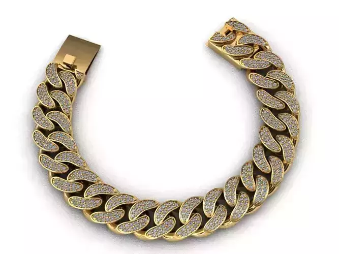 15MM MIAMI CUBAN LINK CHAIN BRACELET OR NECKLACE