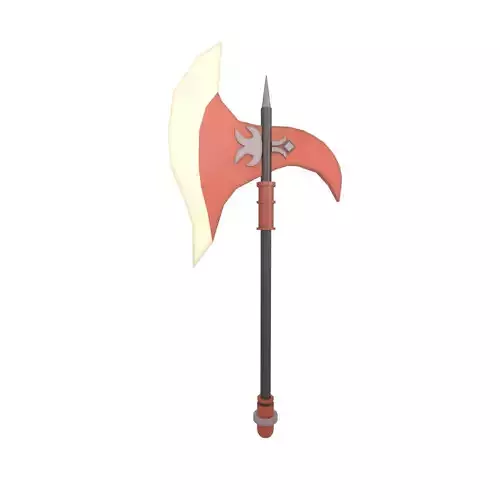 Low Poly Axe 008