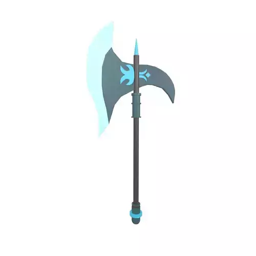Low Poly Axe 009