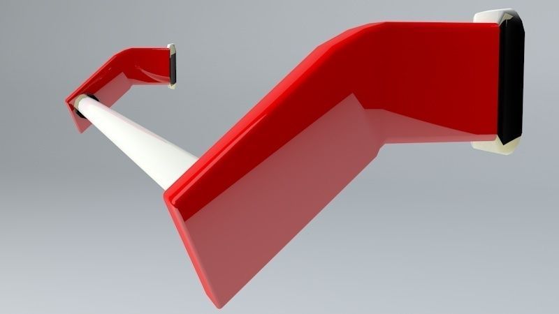 Door Pull Push Handle Free low-poly 3D model_2