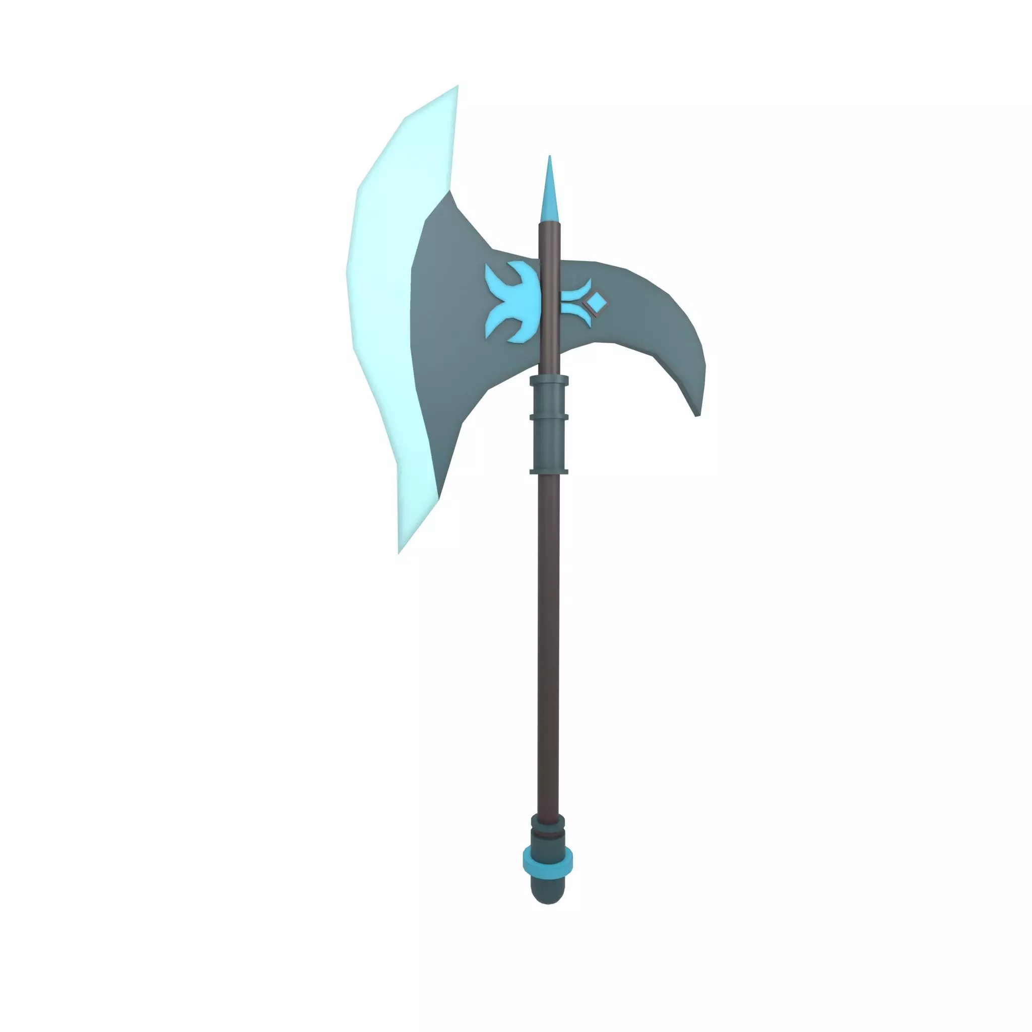 Low Poly Axe 010 Low-poly 3D model_0