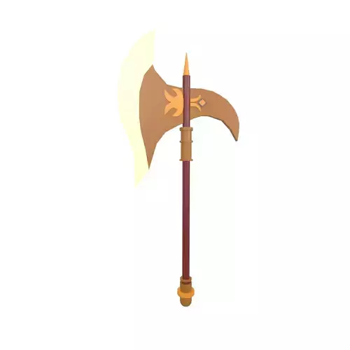 Low Poly Axe 011