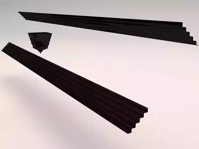 Wall Ceiling Edges and Corner Ornament Free low-poly 3D model