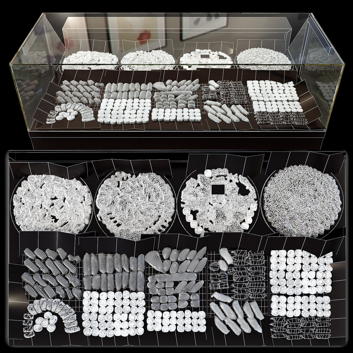 Sushi bar 3D model_1