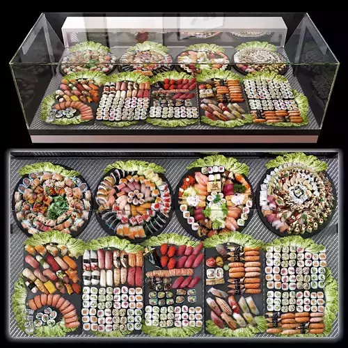 Sushi bar 3D model
