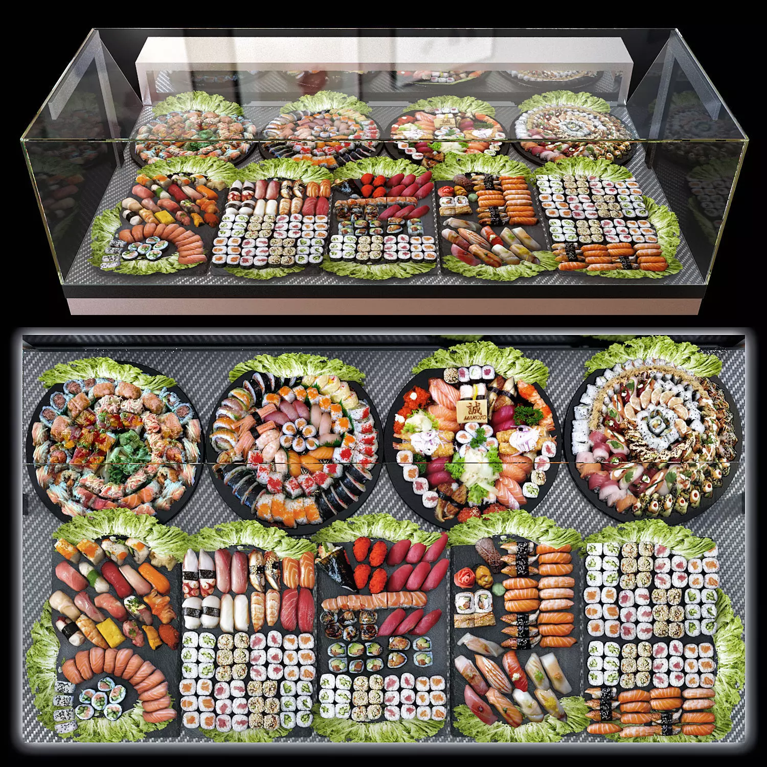 Sushi bar 3D model_0