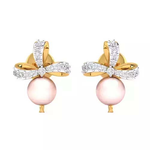 Women pearl earrings 3dm render detail 3D print model