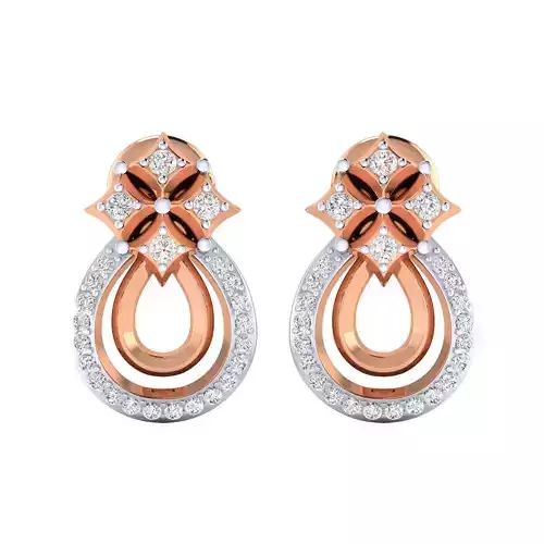 Women earrings 3dm render detail 3D print model