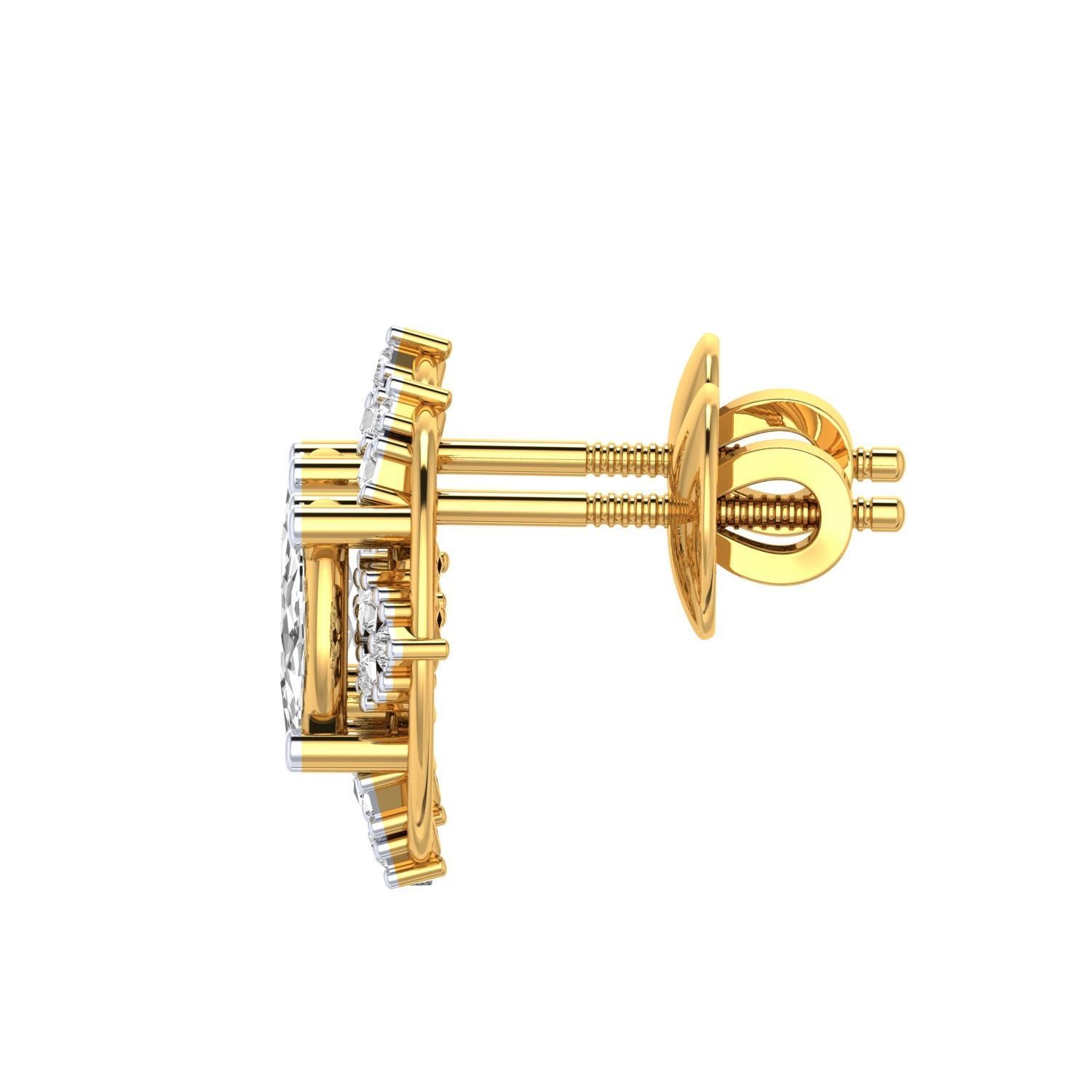 Women earrings 3dm render detail 3D print model 3D print model_7