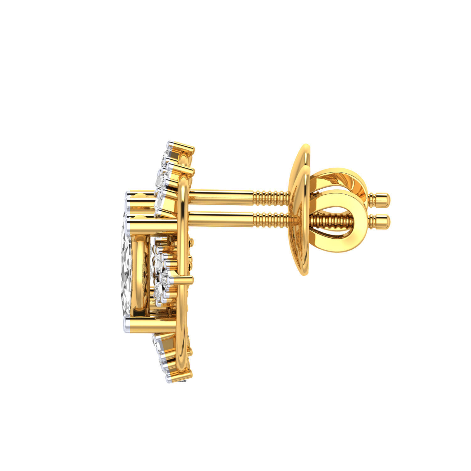 Women earrings 3dm render detail 3D print model 3D print model_6