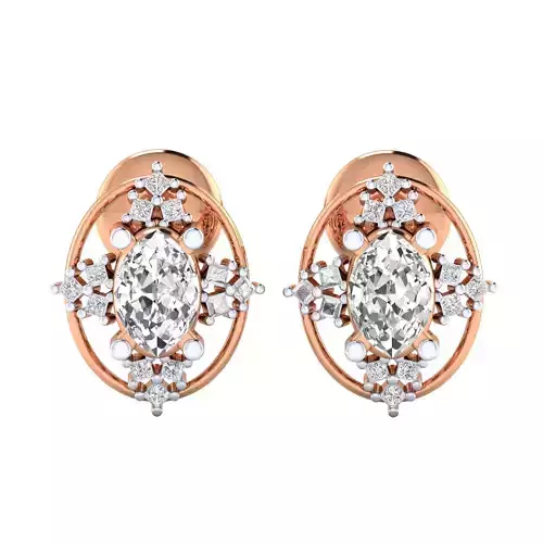 Women earrings 3dm render detail 3D print model